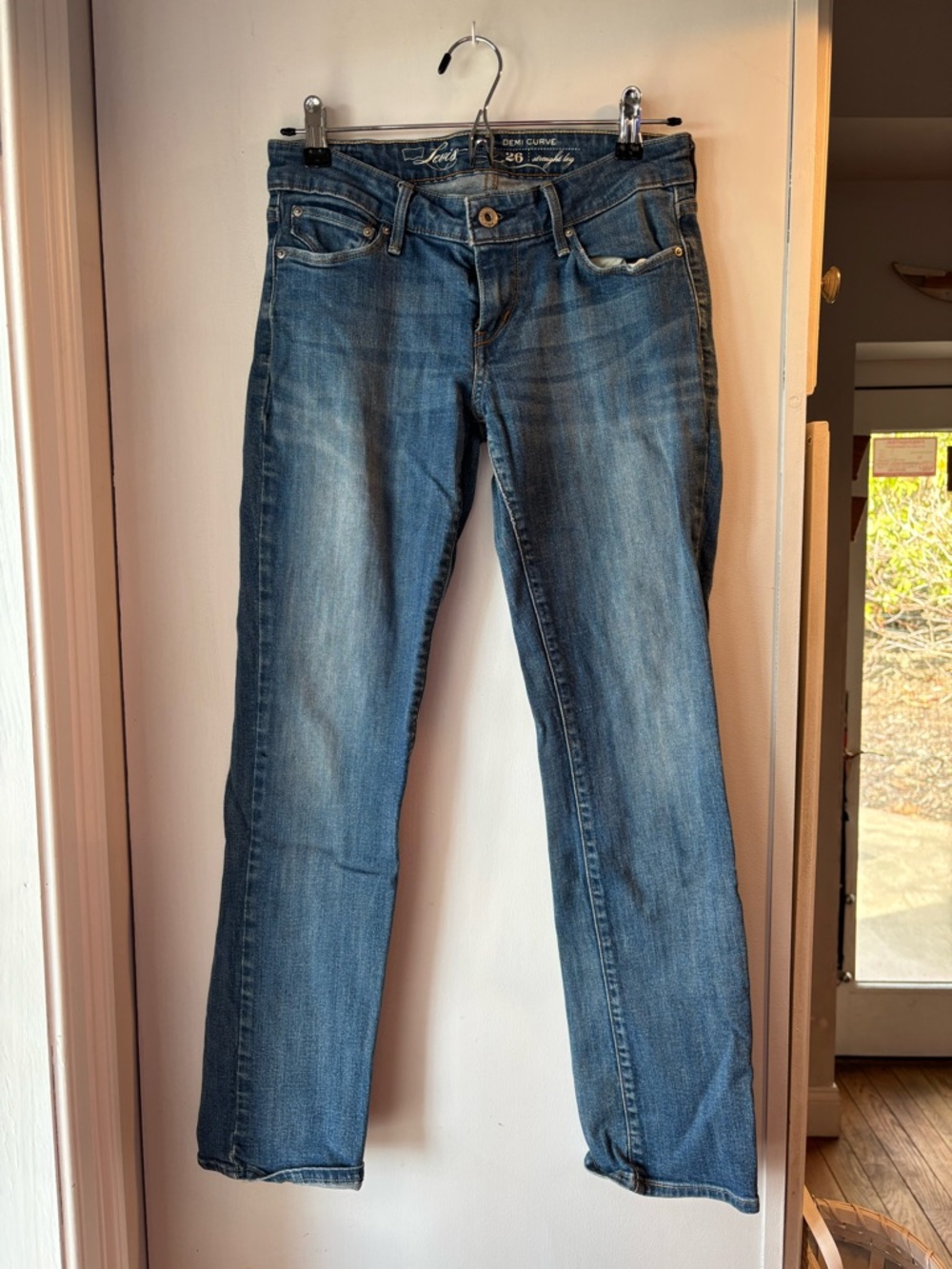 Levi's Women's Medium Blue Straight-Leg Jeans